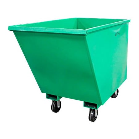 Valley Craft Valley Craft EZ Dump Auto-Lock Steel Mobile Hopper 1 Cu. Yd. Cap., 2000 Lb. Cap., Green F89680